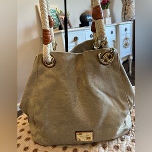 Michael Kors Marina Anchor Large Canvas Tote Bag